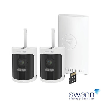 Swann AllSecure 4k+ 8 Channel NVR Tower with 2 x Wire-free Cameras SWNVK-AS4K800S2