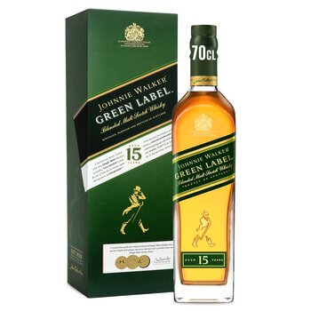 Johnnie Walker Green Label Blended Malt Scotch Whisky, 70cl