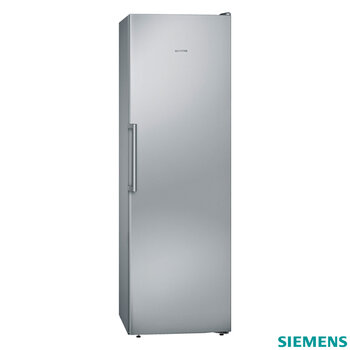 Siemens iQ300 GS36NVIEV Upright Freezer, E Rated in Stainless Steel