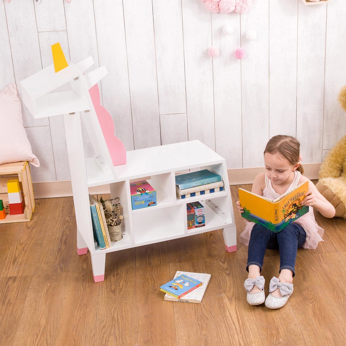 Teamson Kids Zoo Kingdom Unicorn Bookshelf 3 Years Costco Uk