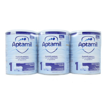 Aptamil Stage 1 Milk Powder, 3 x 700g
