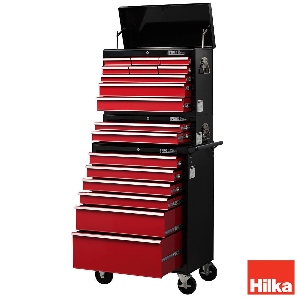 HILKA TOOL CHEST 6 DRAWER RED METAL NEW GARAGE TOOLS BOX