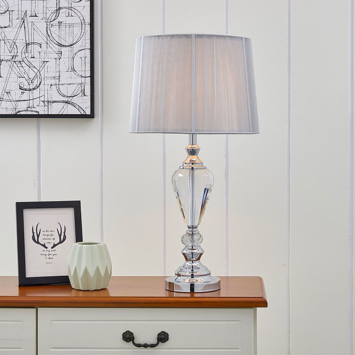 Lumis Lighting Chloe Crystal Table Lamp Costco Uk