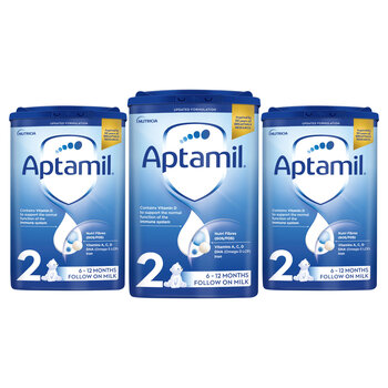 Aptamil Stage 2 Follow On Milk Powder, 3 x 700g