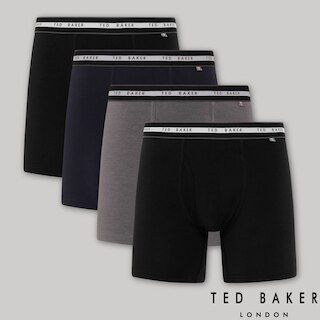 Ted Baker 3 Pack Di Boxer Brief In Cotone: Il Must-have Per Il Tuo Comfort Quotidiano! Taglia M Uomo, Colori Navy, Palm Geo E Navy
