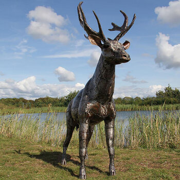 Pangea 6ft Stag Ornamental Metal Structure