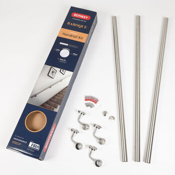 Rothley Stainless Steel Hand Rail Kit, 3.6m - available in 3 Finishes