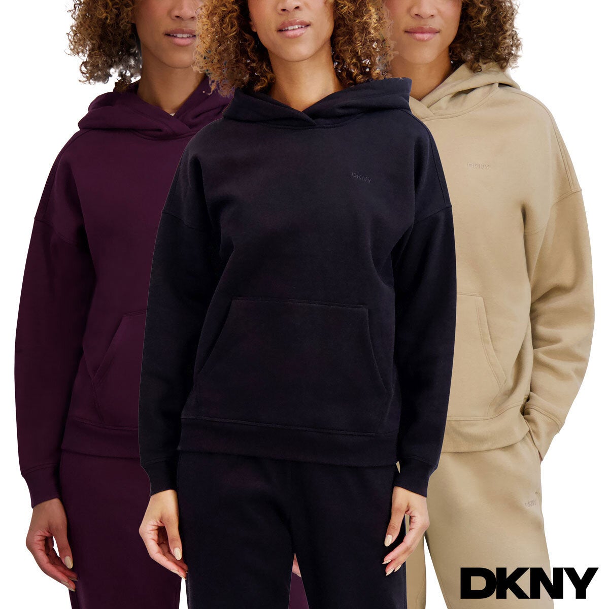 DKNY Women's Kanga Hoodie Hooded Sweatshirt Produktbild-Vorschau 7