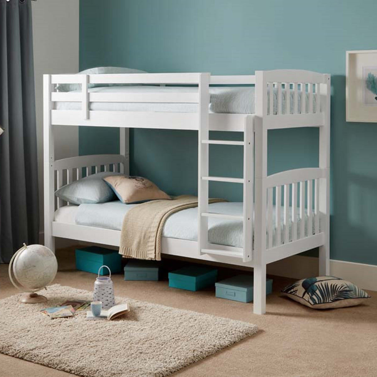 Metro Wooden Bunk Bed In Opal White Costco Uk