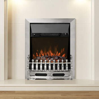 Flare Bayden Inset Electric Fire in Chrome, 2kW