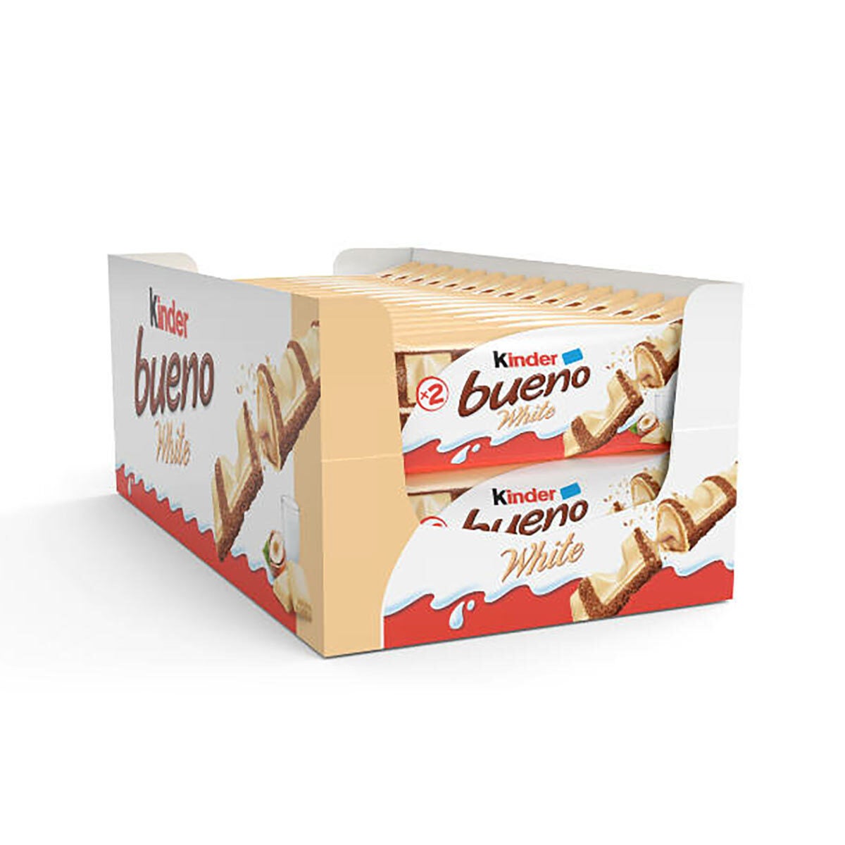 thumbnail image 2 of Kinder Bueno Milk & Hazelnut Chocolate Bars – 2 Pack Crispy Delicious Snack 2 of 4