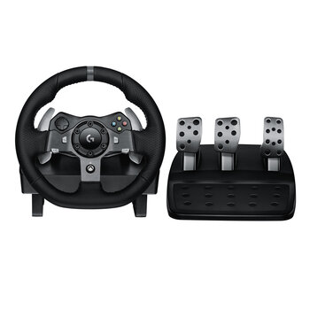 Logitech G920 Driving Force Gaming Steering Wheel & Pedal with ASTRO Gaming A10 Wired Gaming Headset. Compatible with Xbox Series X & One