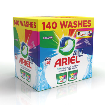 Ariel All in One Colour Pods, 140 Wash