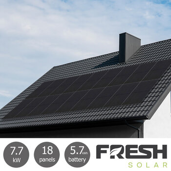 Fresh Electrical 7.74kW Solar PV System [18 Panels] with 5.76kW Fox Battery - Fully Installed