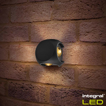 Integral Crosscube 4-Way Outdoor Wall Light Pack of 2
