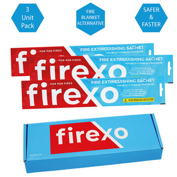 Firexo Fire Extinguishing Sachet for Pan Fires - 3 Pack