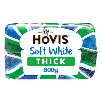 Hovis Thick White Sliced Bread, 800g