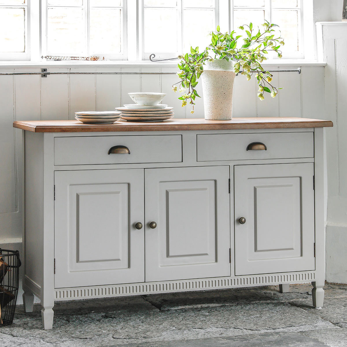 Bronte 3 Door Sideboard Taupe Costco Uk