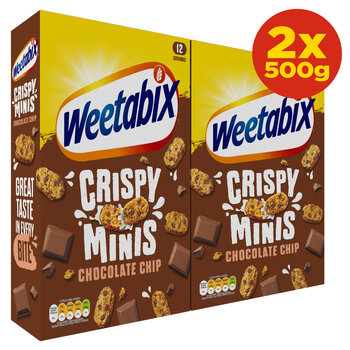Weetabix Minis Chocolate Chip, 2 x 500g 