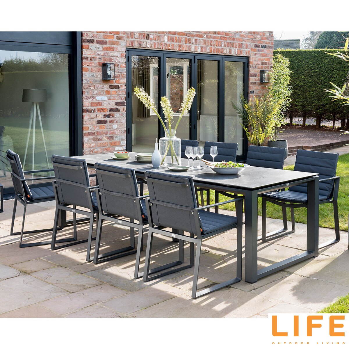 Life Outdoor Living Kiama 9 Piece Dining Set Costco Uk