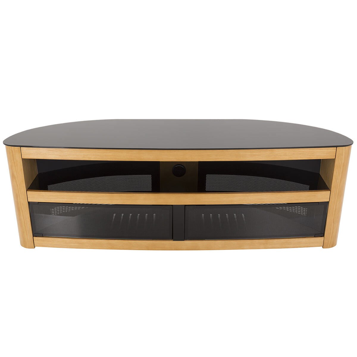 Avf Burghley Affinity Plus Curved Tv Stand For Tvs Up To 70 Oak Costco Uk