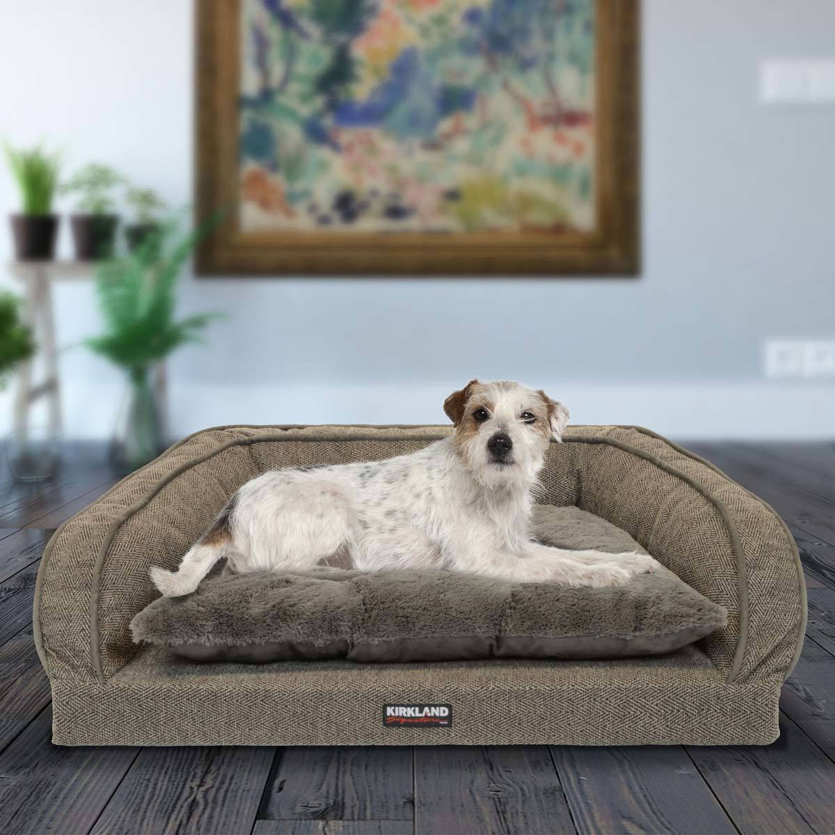 Kirkland Signature 64 X 89 Cm Bolster Sofa Bed In Brown Costco Uk