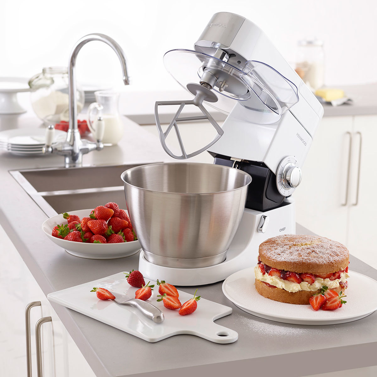 Kenwood Chef Premier Stand Mixer 4 6l White Kmc515 Costco Uk