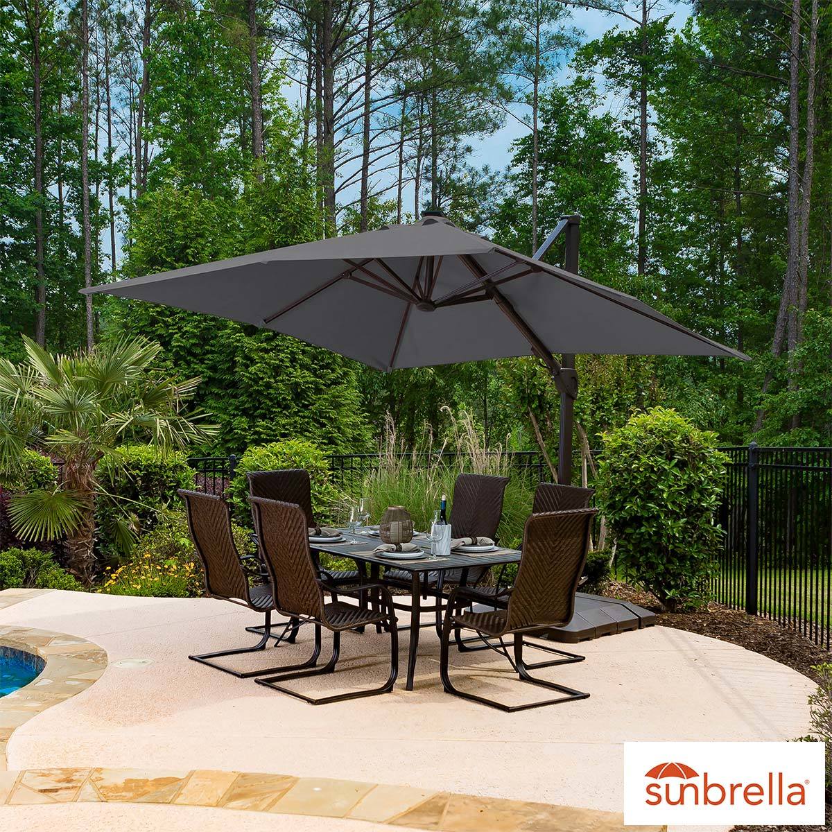 Seasons Sentry 10ft 3 05m Square Offset Cantilever Umbrella Square Offset Cantilever Umbrella