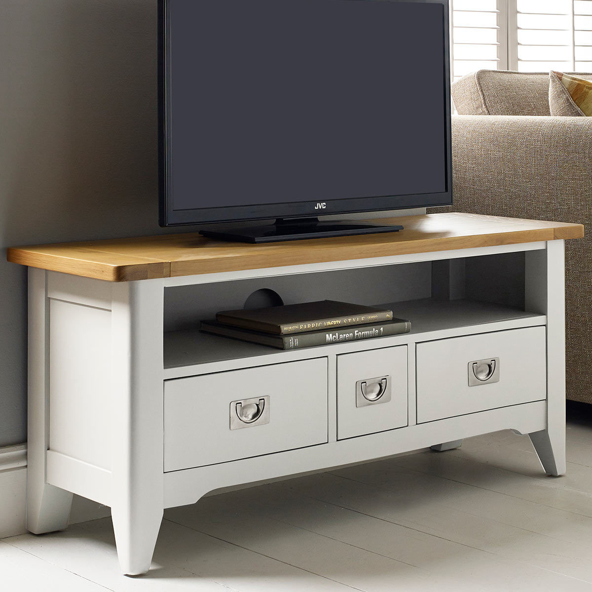 Bordeaux Painted Ivory Tv Stand For Tvs Up To 49 Costco Uk