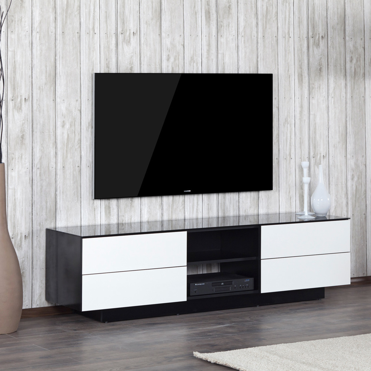 Sonorous Lba1840 Tv Cabinet For Tvs Up To 80 White Costco Uk