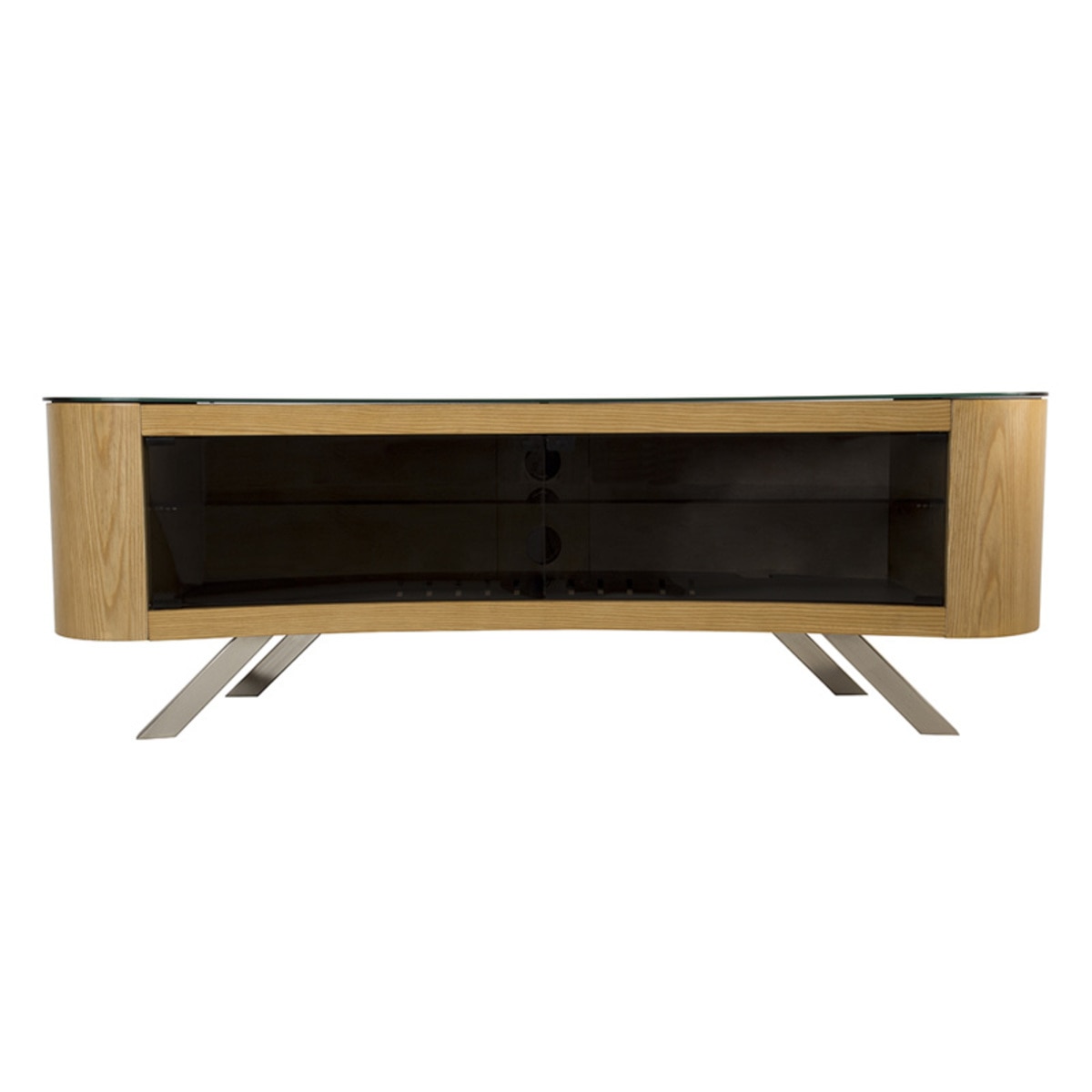 Avf Bay Affinity Curved 1500 Tv Stand For Tvs Up To 70 Oak Costco Uk