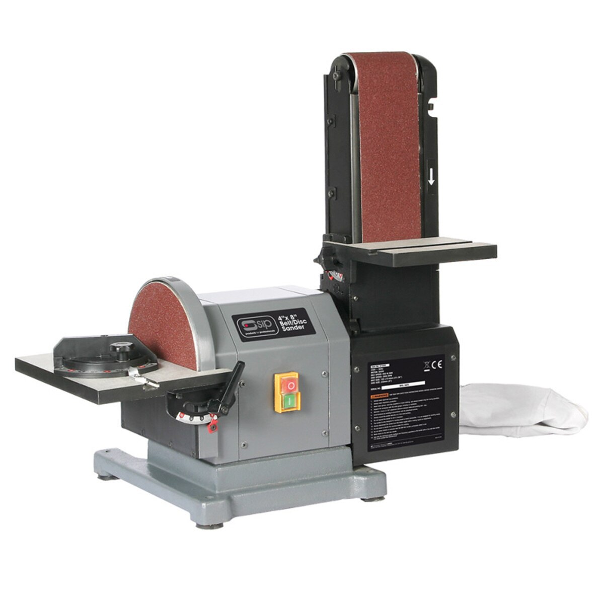 Sip 230 Volt 4 X 8 Belt And Disc Sander With Dust Extraction