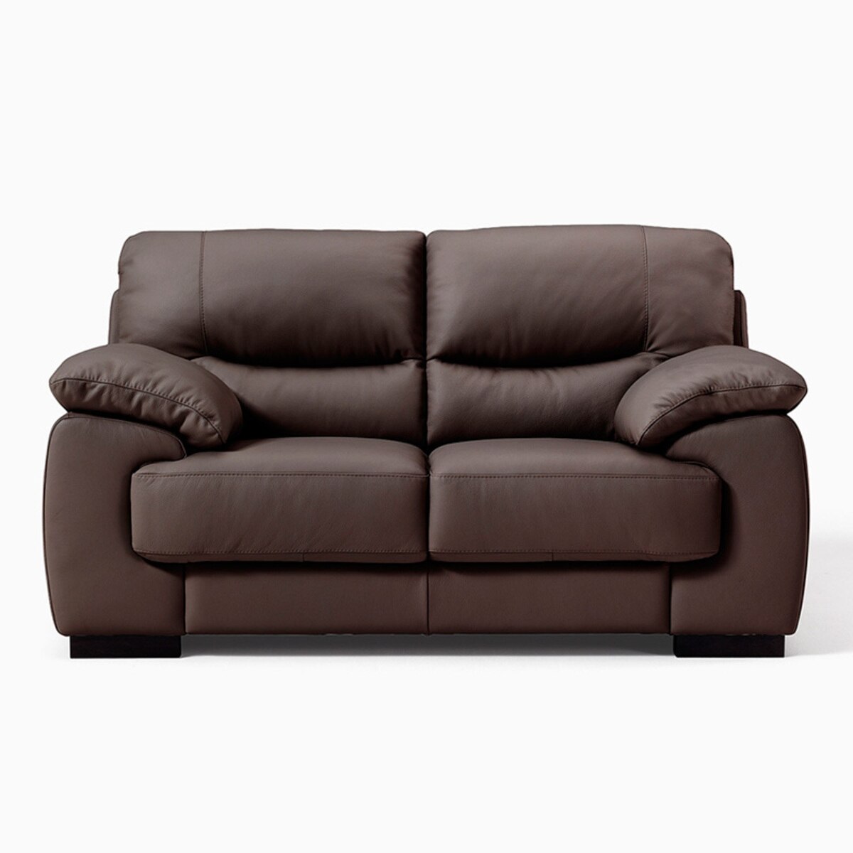 Latina 2 Seater Italian Leather Sofa In Brown Costco Uk