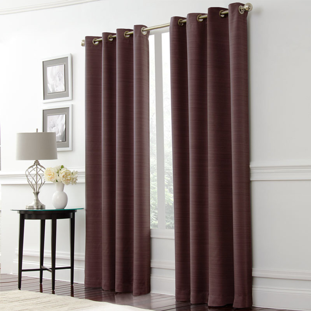 Lunoir Blackout Curtains In Brown L 229 X W 133 Cm Costco Uk