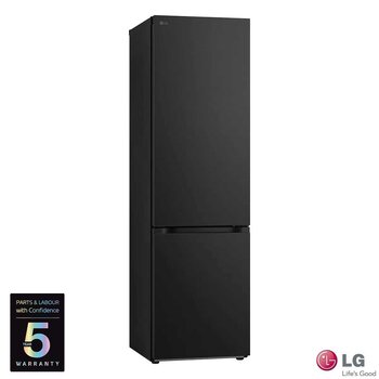 LG GBV5240CEP Fridge Freezer, C Rated in Matte Black