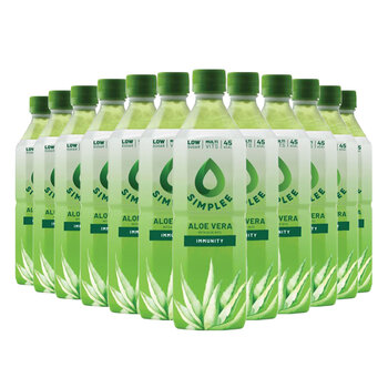 Simplee Aloe Vera Drink With Bits, 12 x 500ml