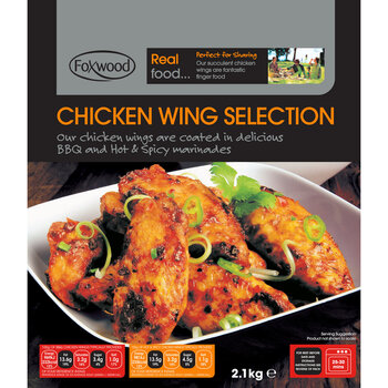 Foxwood Chicken Wing Selection, 2.1kg