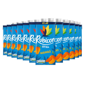 Rubicon Still Mango Juice PMP £1.49, 12 x 1L