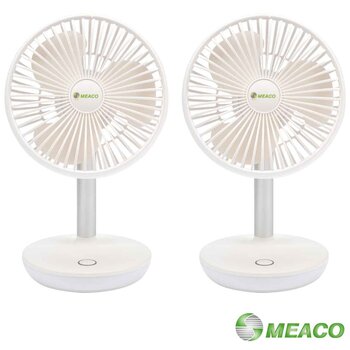 MeacoFan 260c Rechargeable Portable Fan, Twin Pack 