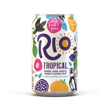 Rio Tropical Plain Pack Cans, 24 x 330ml