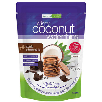 Tropical Fields Coconut Wafer Thins with Dark Chocolate, 397g