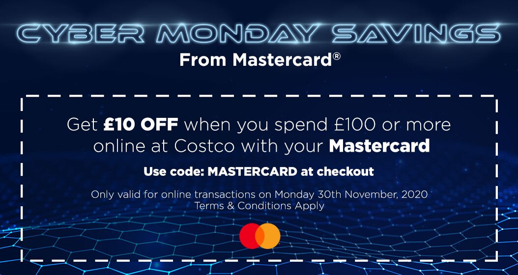 Mastercard Cyber Monday Savings Costco UK