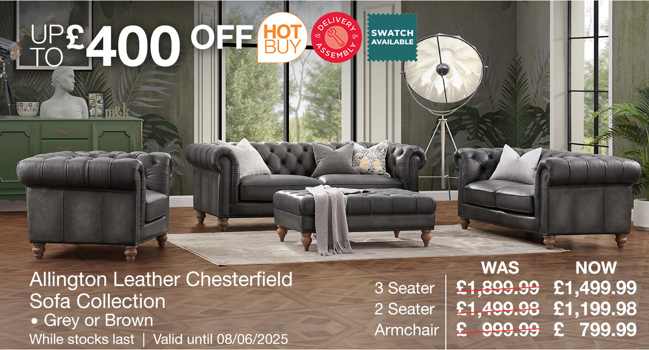 allington leather chesterfield sofa