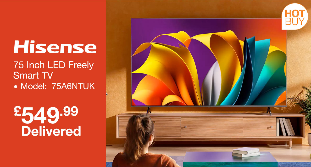 hisense 75 inch led freely smart tv
