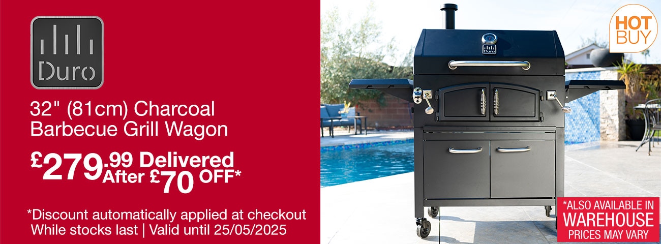 duro 32 inch charcoal barbecue grill wagon