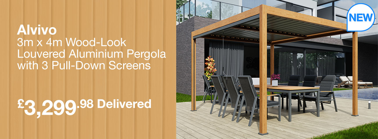 Alvivo Louvered Aluminium Pergola