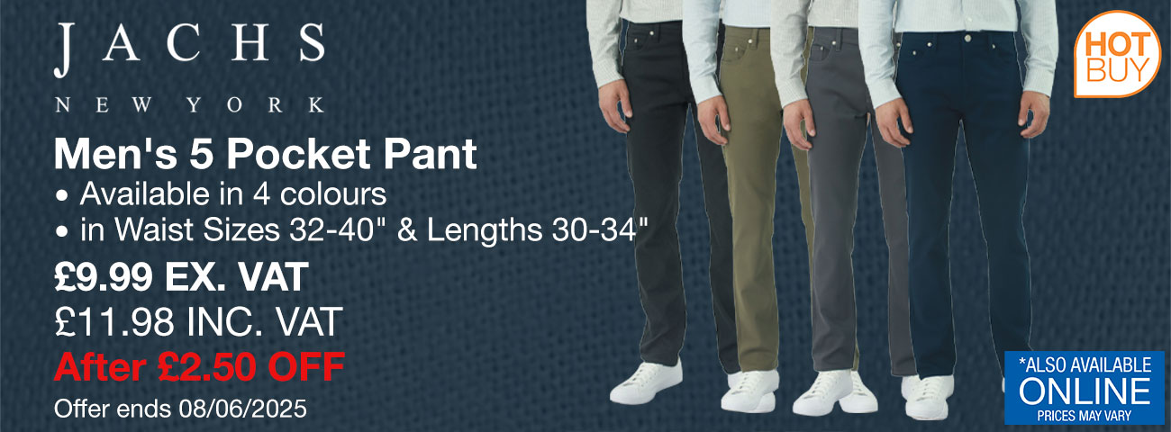 Jachs Men's 5 Pocket Pant.