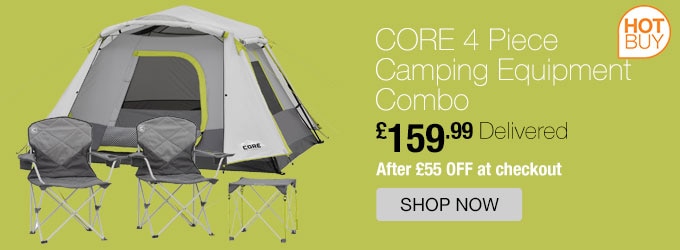 CORE 4 Piece Camping Equipment Combo