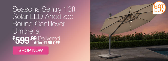 AtLeisure 13ft LED Cantilever Umbrella