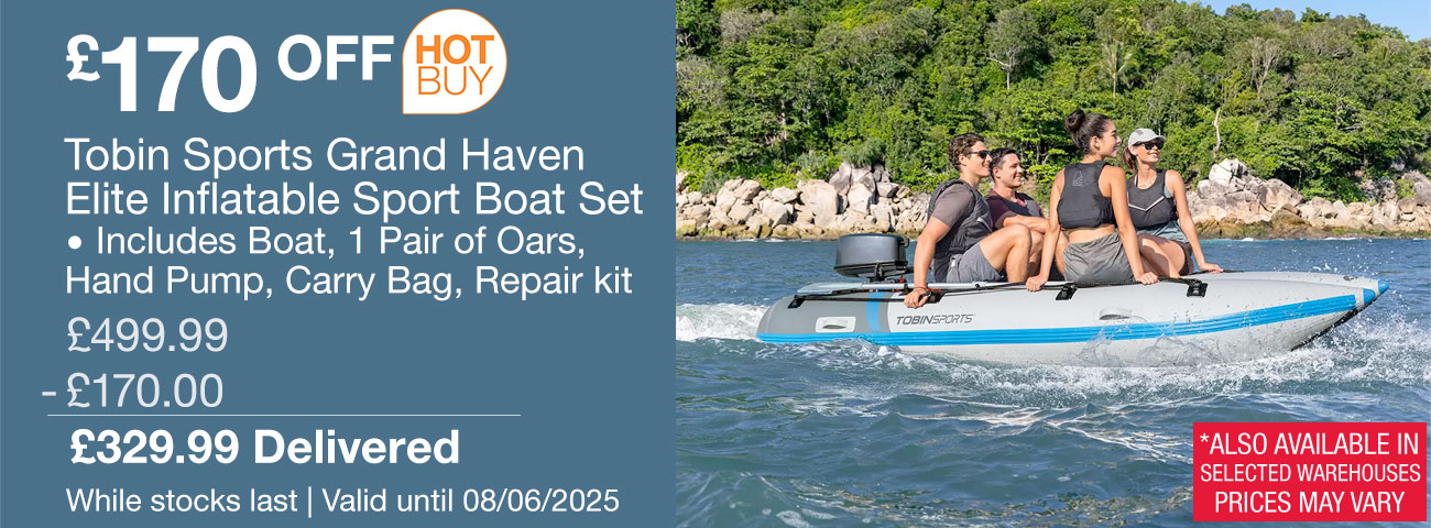 tobin sports grand haven elite inflatable sport boat set